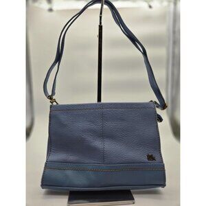 the sak Iris Leather Demi Light Blue Three Way Bag Crossbody